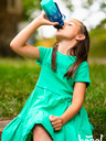 BAAGL  Modrá tritanová láhev na pití gradient motýl, 350 ml Baagl