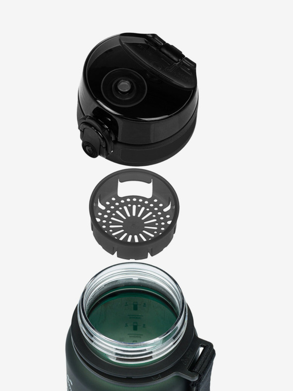 BAAGL  Zelená tritanová láhev na pití gradient dino, 350 ml Baagl