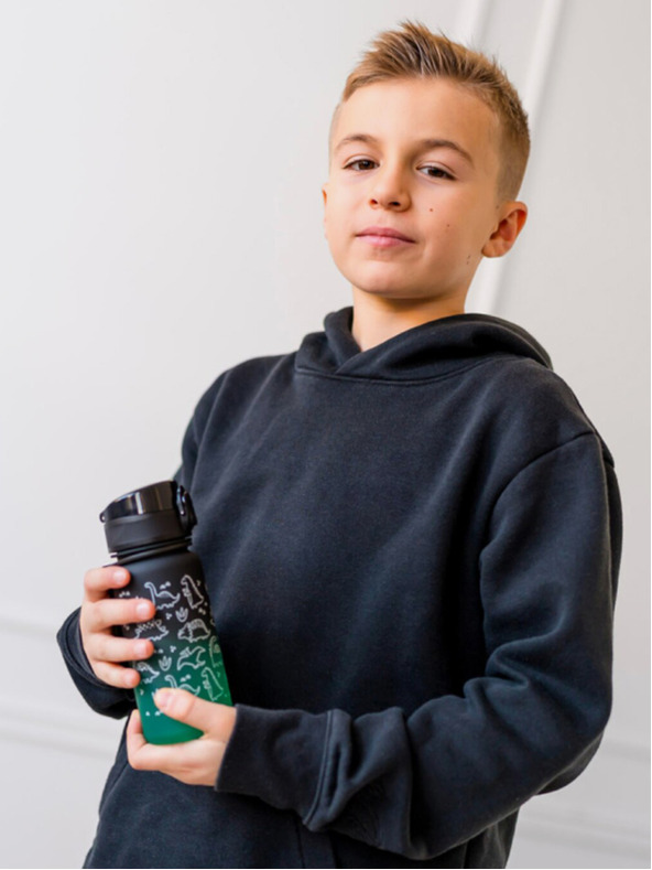 BAAGL  Zelená tritanová láhev na pití gradient dino, 350 ml Baagl