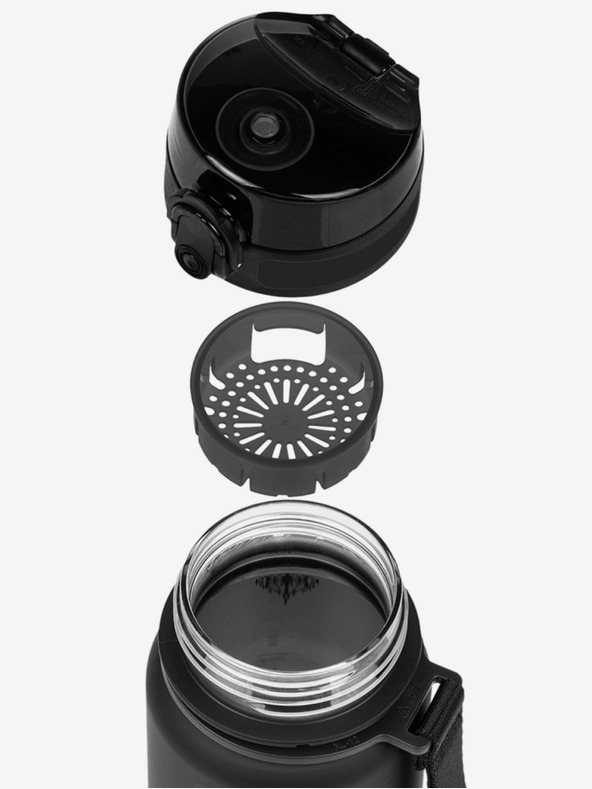 BAAGL  Černá tritanová láhev na pití gradient vlk, 350 ml Baagl