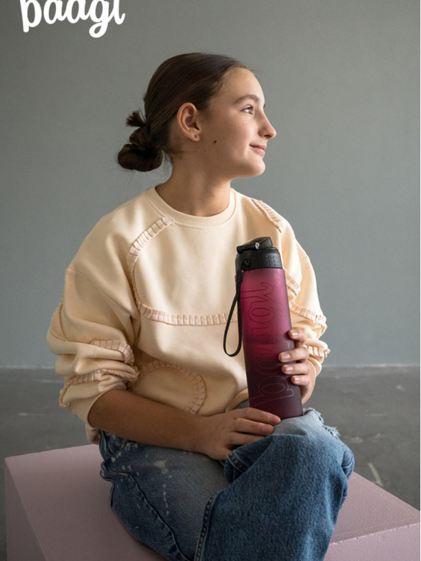 BAAGL  Červená tritanová láhev na pití ruby, 700 ml Baagl