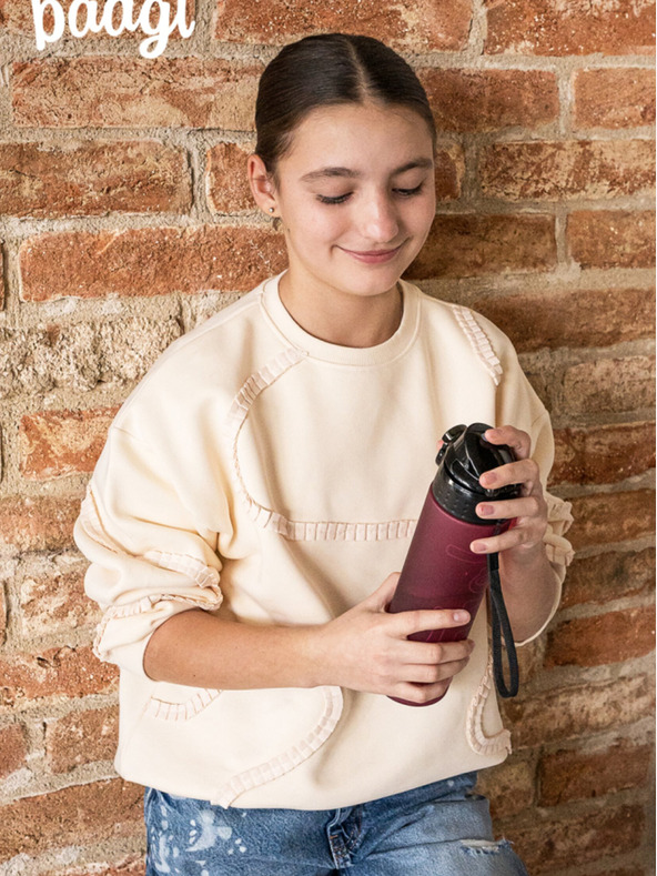 BAAGL  Červená tritanová láhev na pití ruby, 700 ml Baagl