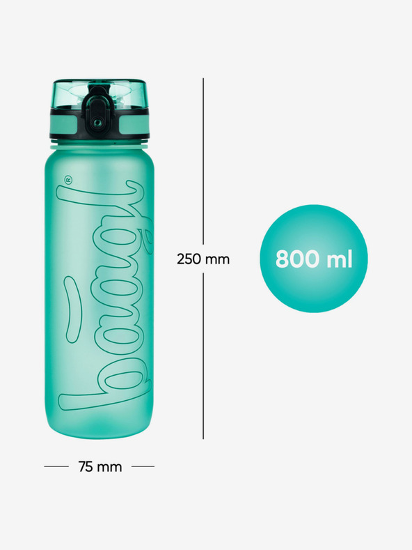 BAAGL  Zelená tritanová láhev na pití green, 800 ml Baagl