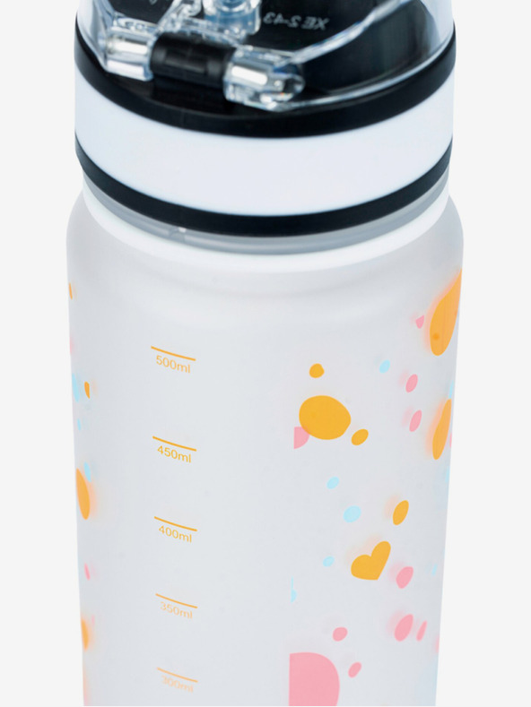 BAAGL  Bílá tritanová láhev na pití mazlíčci, 500 ml Baagl