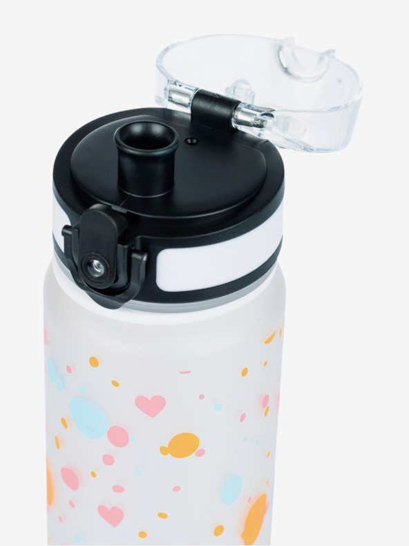 BAAGL  Bílá tritanová láhev na pití mazlíčci, 500 ml Baagl