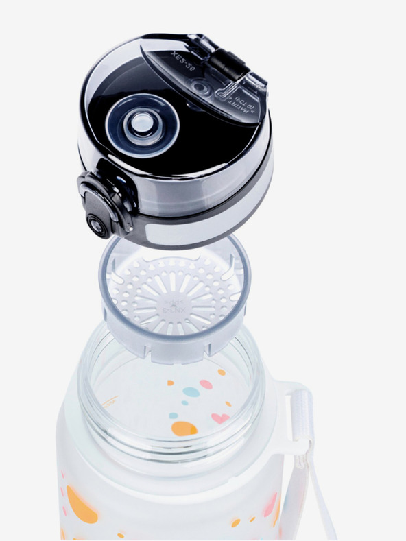 BAAGL  Bílá tritanová láhev na pití mazlíčci, 500 ml Baagl