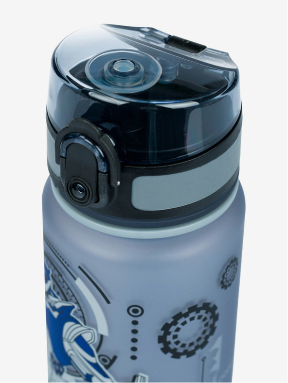 BAAGL  Šedá tritanová láhev na pití roboti, 500 ml Baagl