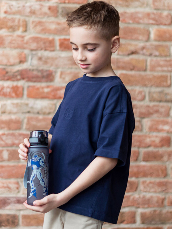 BAAGL  Šedá tritanová láhev na pití roboti, 500 ml Baagl