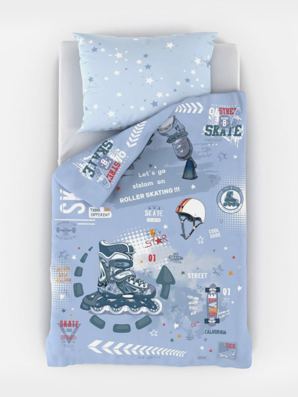Kvalitex Ložní povlečení pro mladé 140x200, 70x90cm Skate