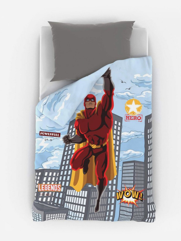 Kvalitex Ložní povlečení pro mladé 140x200, 70x90cm SUPERHERO