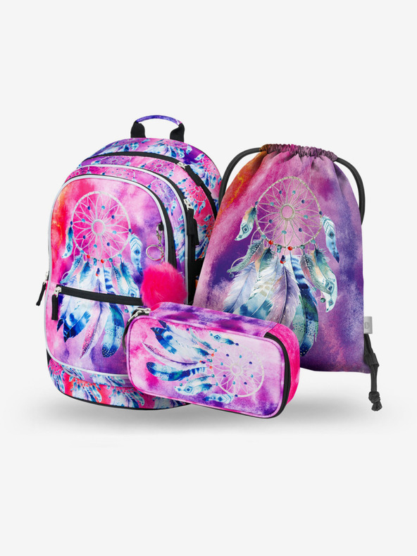 BAAGL  BAAGL 3 SET Core Lapač snů: batoh, penál a sáček BAAGL