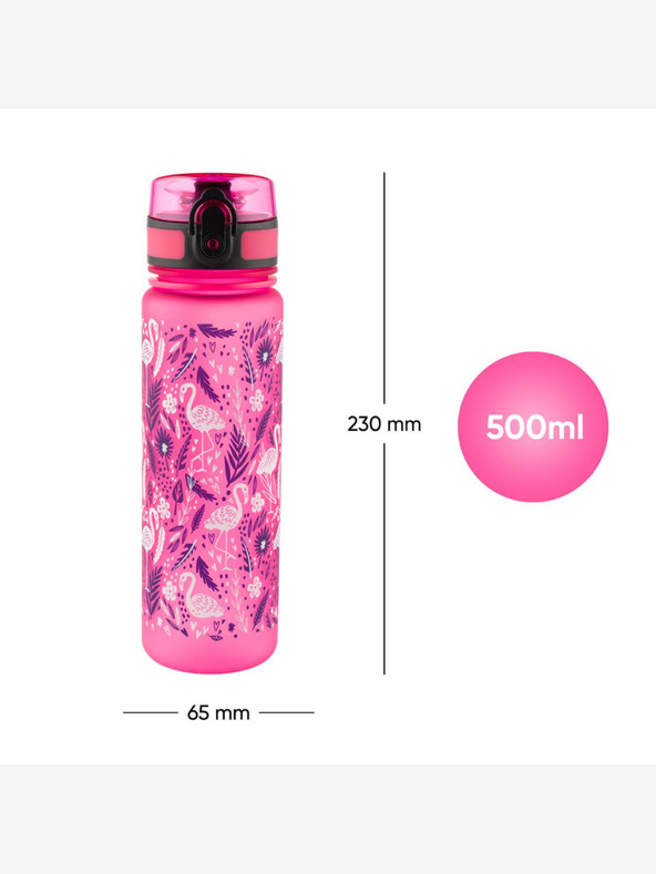 BAAGL  BAAGL Tritanová láhev na pití Flamingo, 500 ml BAAGL