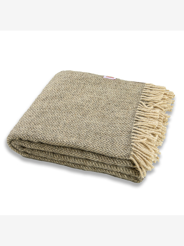 Balkanova Vlněná deka Elma IX - přírodní šedá