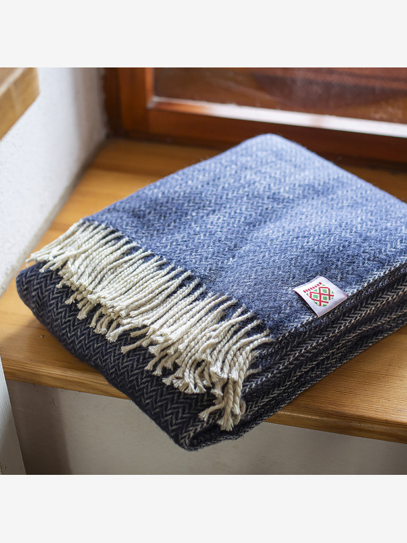 Balkanova Vlněná deka Elma IV - námořnická modrá