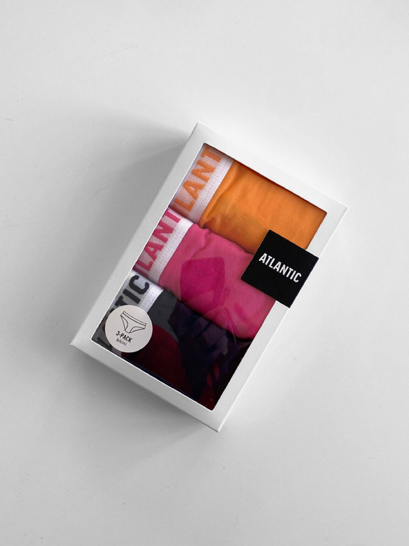 Atlantic Dámské kalhotky Bikini ATLANTIC 3Pack