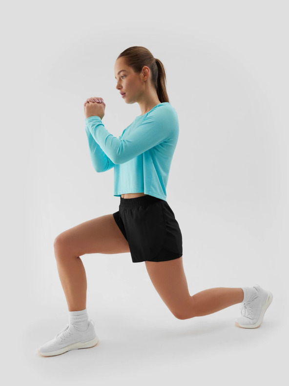 4F Dámské sportovní rychleschnoucí tričko s dlouhými rukávy loose 4F