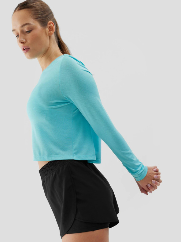 4F Dámské sportovní rychleschnoucí tričko s dlouhými rukávy loose 4F