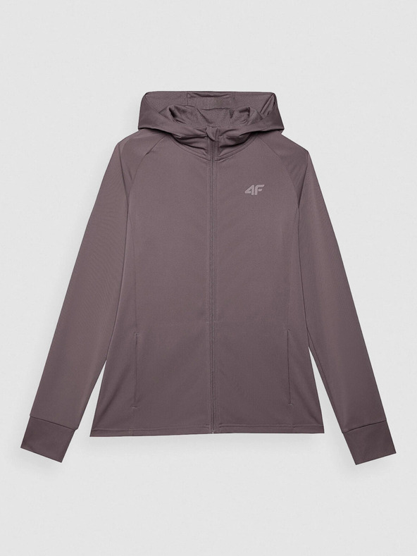 4F Dámská sportovní rychleschnoucí rozepínací mikina s kapucí 4F