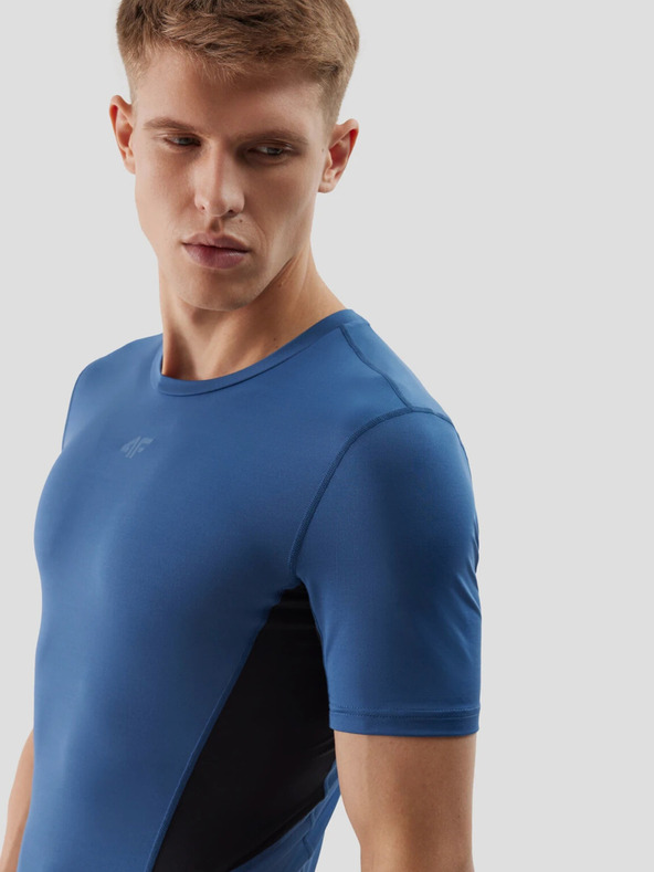 4F Pánské sportovní tričko slim z recyklovaných materiálů 4F