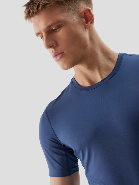 4F Pánské sportovní tričko slim z recyklovaných materiálů 4F