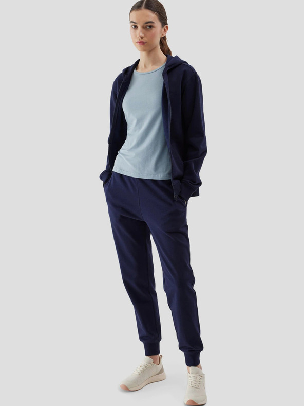 4F Dámská tepláková rozepínací mikina s kapucí 4F