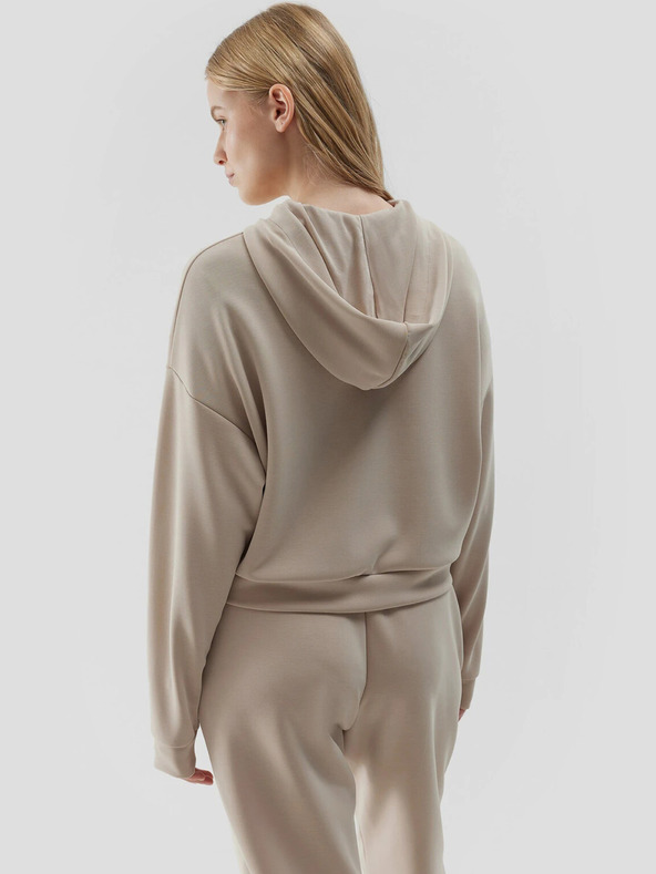 4F Dámská mikina s kapucí a zipem 4F