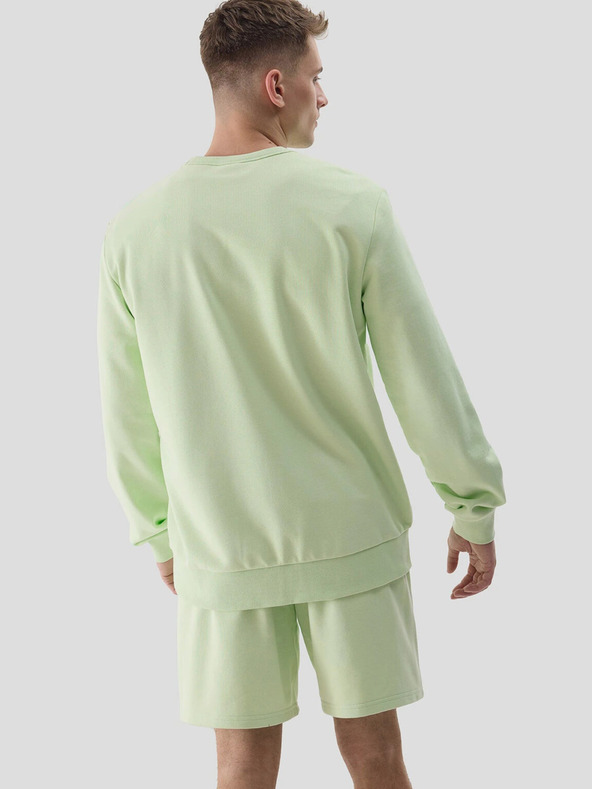 4F Pánská tepláková mikina bez zapínání a bez kapuce 4F