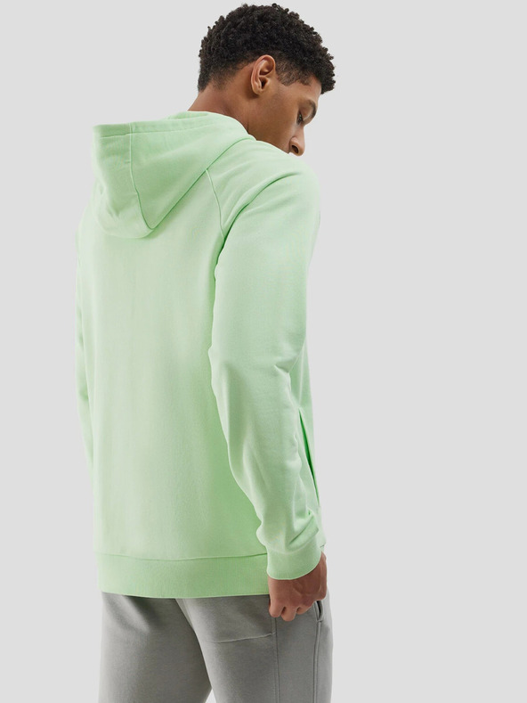 4F Pánská tepláková mikina bez zapínání a s kapucí z organické bavlny 4F