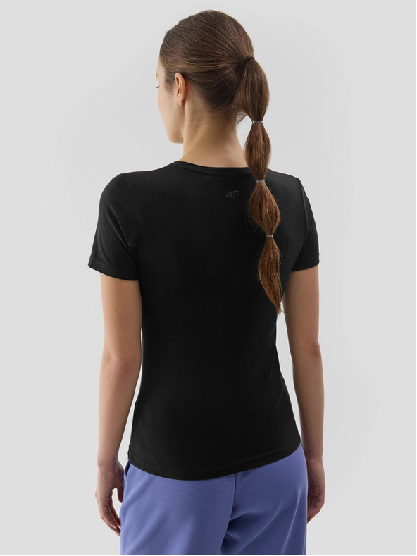 4F Dámské hladké tričko slim 4F