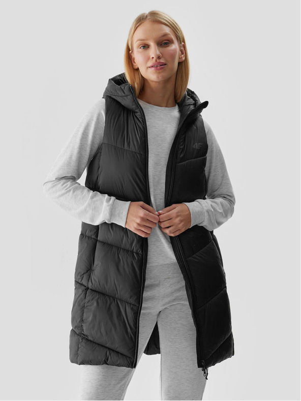4F Dámská péřová vesta s výplní ze syntetického peří 4F