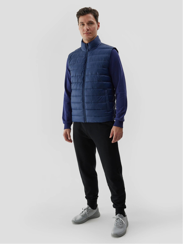 4F Pánská péřová vesta s recyklovanou výplní 4F