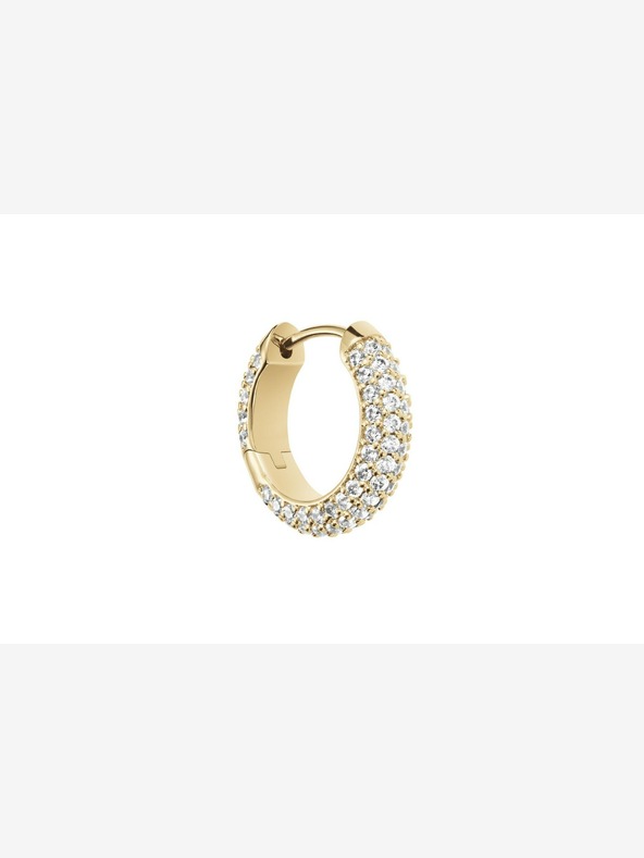 Daniel Wellington Dámské zlaté ocelové náušnice kruhy Daniel Wellington