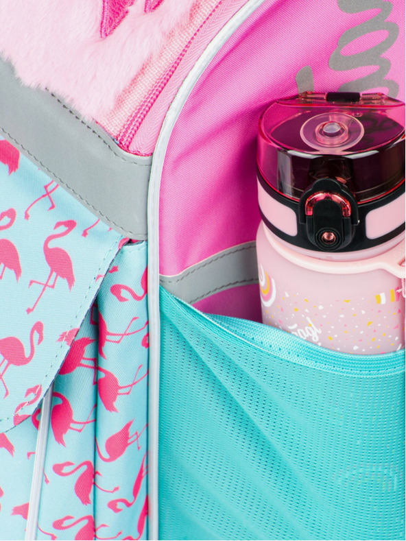 BAAGL  Růžová školní aktovka Zippy Baagl Plameňák