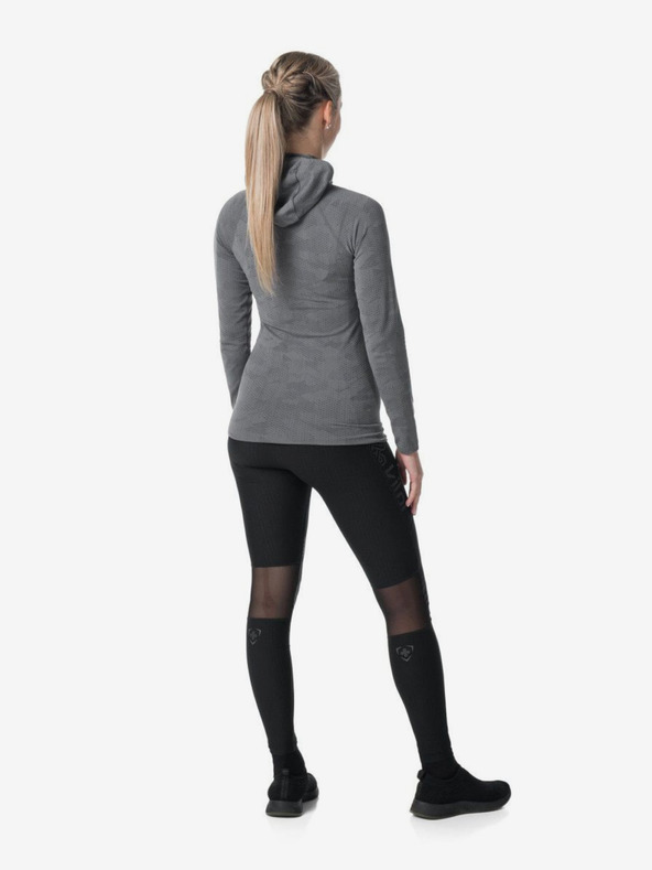 Kilpi Šedé dámské sportovní tričko s kapucí Kilpi Ninja