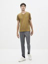 Celio Hnědé basic tričko Celio Neuniv