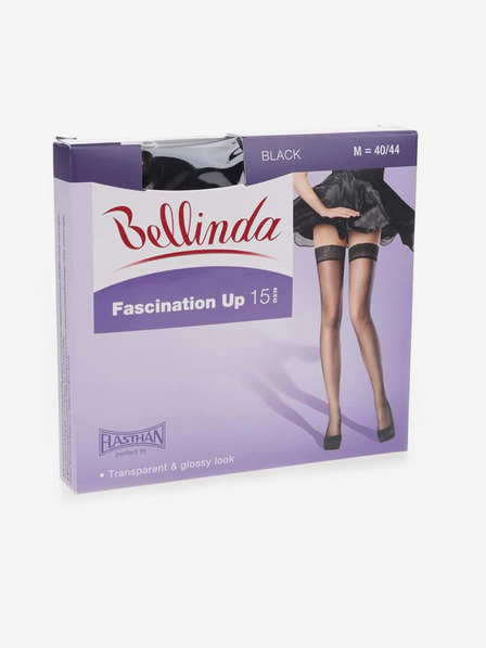 Bellinda Černé dámské punčochy Bellinda FASCINATION UP 15 DEN