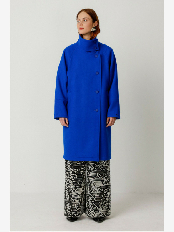 SKFK Modrý dámský kabát SKFK