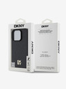 DKNY DKNY PU Leather Repeat Pattern Stack Logo MagSafe Zadní Kryt pro iPhone 16 Pro Black