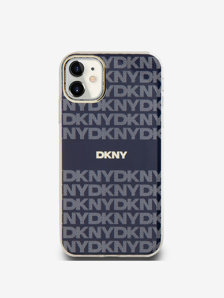 DKNY PC/TPU Repeat Pattern Tonal Stripe Magsafe Zadní Kryt pro iPhone 11 Blue DKNY