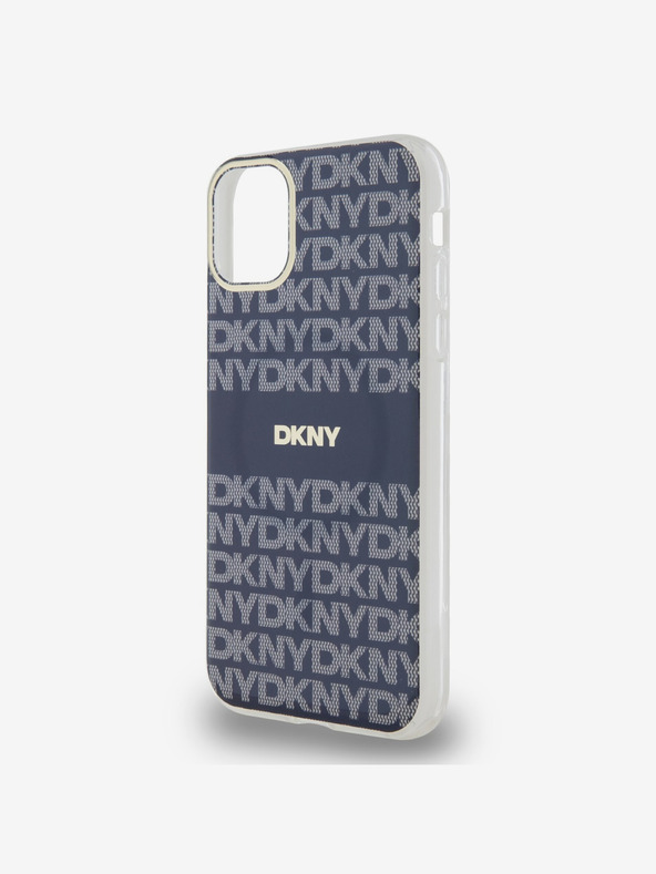 DKNY PC/TPU Repeat Pattern Tonal Stripe Magsafe Zadní Kryt pro iPhone 11 Blue DKNY