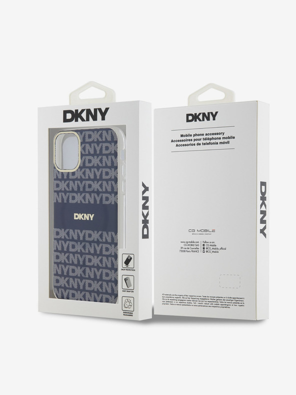 DKNY PC/TPU Repeat Pattern Tonal Stripe Magsafe Zadní Kryt pro iPhone 11 Blue DKNY