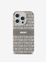 DKNY PC/TPU Repeat Pattern Tonal Stripe Magsafe Zadní Kryt pro iPhone 14 Pro Beige DKNY