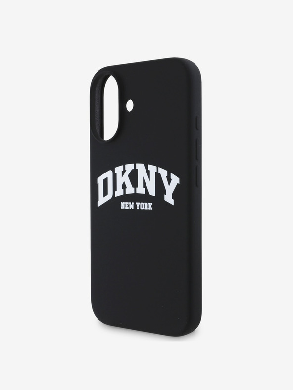 DKNY DKNY Liquid Silicone Arch Logo MagSafe Zadní Kryt pro iPhone 16 Black