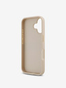 DKNY DKNY PU Leather Repeat Pattern Tonal Stripe Zadní Kryt pro iPhone 16 Plus Pink