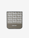 DKNY DKNY PU Leather Repeat Pattern Bottom Stripe Zadní Kryt pro Samsung Galaxy Z Flip 6 Brown