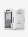 DKNY DKNY PU Leather Repeat Pattern Bottom Stripe Zadní Kryt pro Samsung Galaxy Z Flip 6 Brown