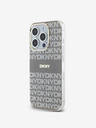 DKNY PC/TPU Repeat Pattern Tonal Stripe Magsafe Zadní Kryt pro iPhone 14 Pro Max Beige DKNY