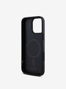 DKNY DKNY PU Leather Silver Metal Logo Magsafe Zadní Kryt pro iPhone 16 Pro Max Grey