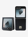 DKNY DKNY PU Leather Stack Logo Zadní Kryt pro Samsung Galaxy Z Flip 6 Black