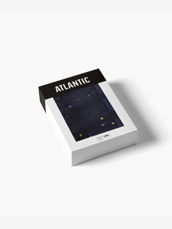Atlantic Pánské boxerky ATLANTIC 3Pack - tmavě modré